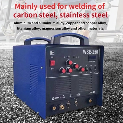 AC DC TIG Schweißmaschine aus Aluminium INVERTER WSE-250 220V 6.2KVA Luftkühlung 6.2 220