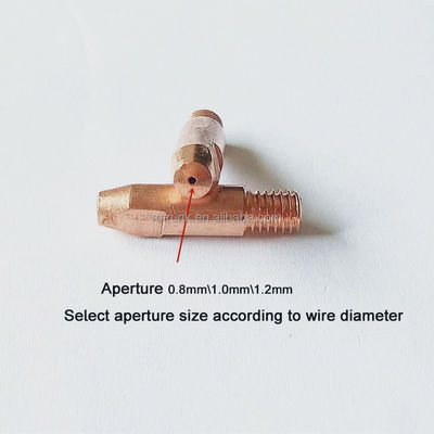 1.0 mm Kupferkontaktspitze für Binzel Typ 24KD CO2 MIG Torch Nozzle Protector enthalten