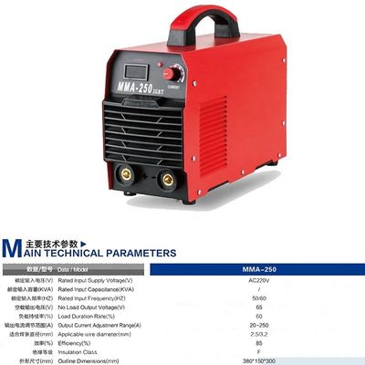 Gleichstrommotor 25 Mini-Portable Arc-Schweißmaschine 250amp IGBT-Inverter Arc-Schweißer
